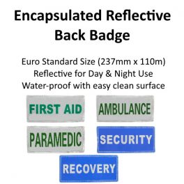 Reflective Designation Back Badges