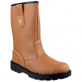 Amblers FS124 Safety Tan Rigger Boot