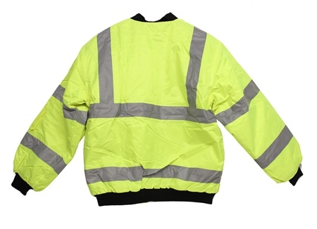 Yellow HI-Viz Bomber 13 Rear