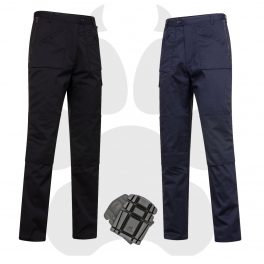 Black or navy action trouser with optional knee-pads-0