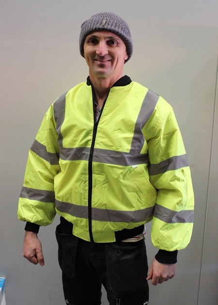 Hi Viz Yellow Bomber & Optional Back Badges-6840
