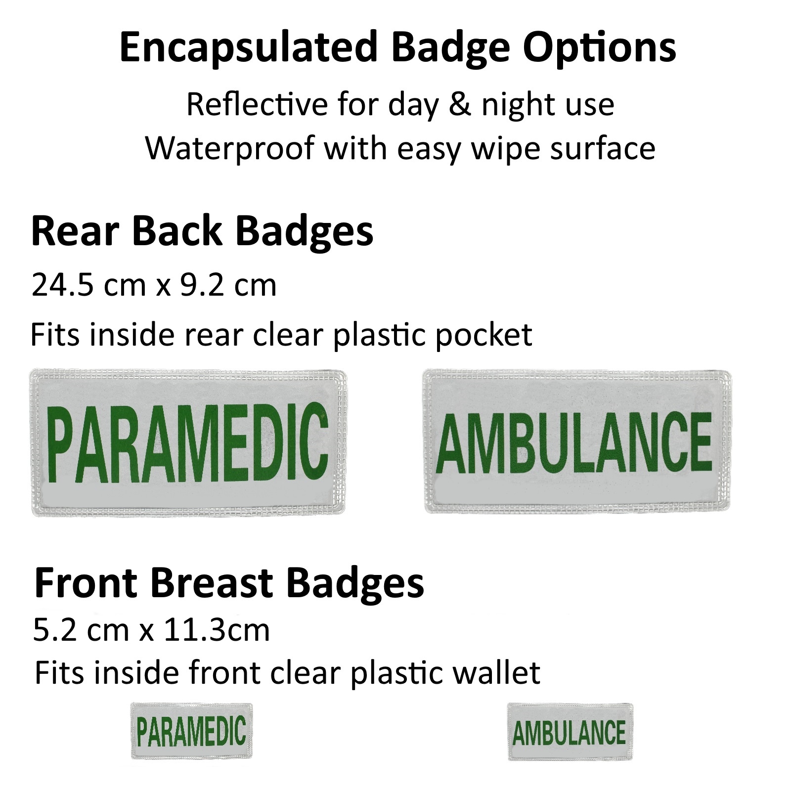 Paramedic Jacket with Badge Options-7360