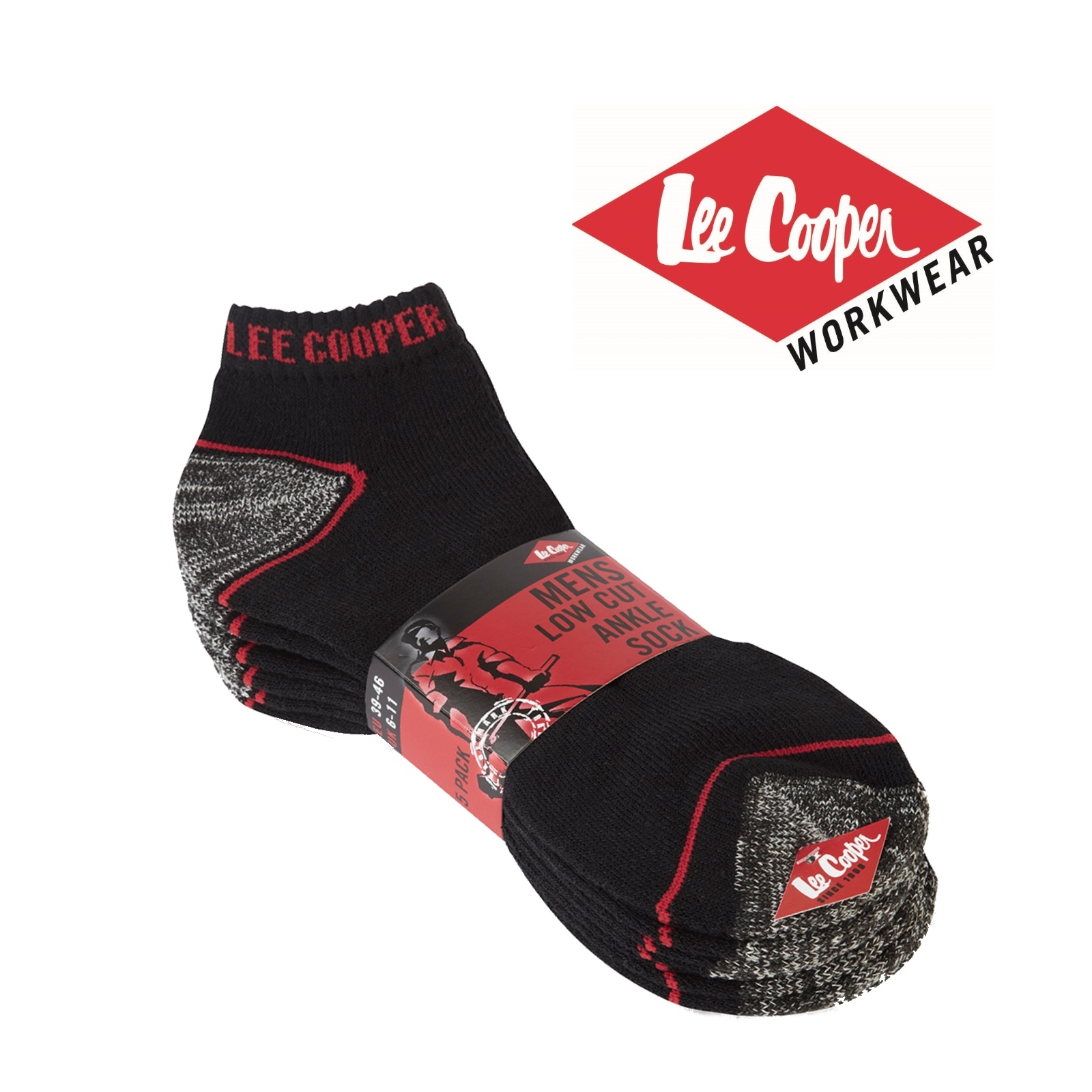 Lee Cooper Work Socks (5PK)-7703